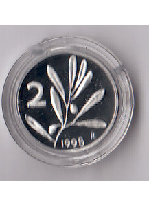 1999 Lire 2 Tipo Ulivo Fondo Specchio Italia